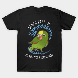 Yellow-crowned Amazon Parrot Aaaa T-Shirt